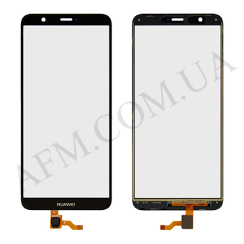 Сенсор Huawei P Smart (FIG-LX1/ FIG-LX2, / FIG-LX3)/ Enjoy 7S чорний + OCA плівка