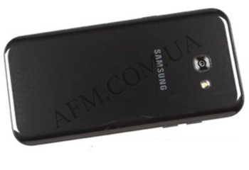 Задняя крышка Samsung A520F Galaxy A5 2017 чёрная Black Sky