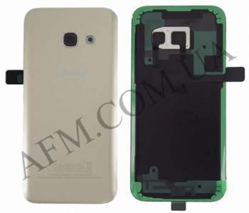 Задняя крышка Samsung A720F Galaxy A7 2017 золотая Gold Sand