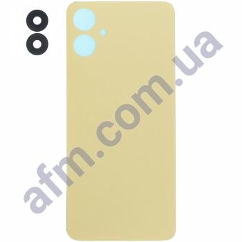 Задняя крышка Samsung A065 Galaxy A06 золотая + стекло камеры