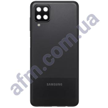 Задняя крышка Samsung A125 Galaxy A12/ A127 чёрная Black + стекло камеры