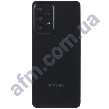 Задняя крышка Samsung A336 Galaxy A33 5G чёрная Awesome Black + стекло камеры