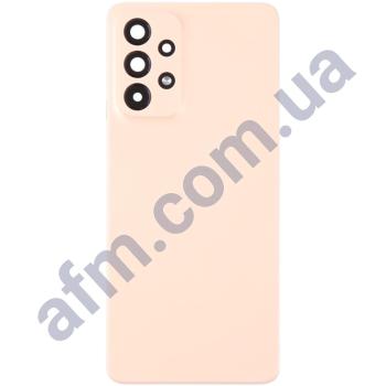Задняя крышка Samsung A536 Galaxy A53 5G оранжевая + стекло камеры