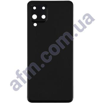 Задняя крышка Samsung M325 Galaxy M32 чёрная Black + стекло камеры