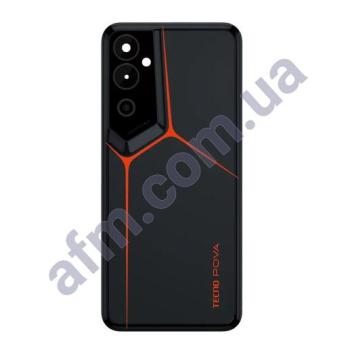 Задня кришка Tecno Pova Neo 2 чорна Mecha Black + Скло камери