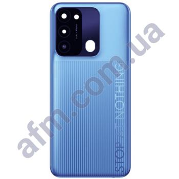 Задня кришка Tecno Spark Go 2022 (KG5m) срібна Ice Silver + Скло камери