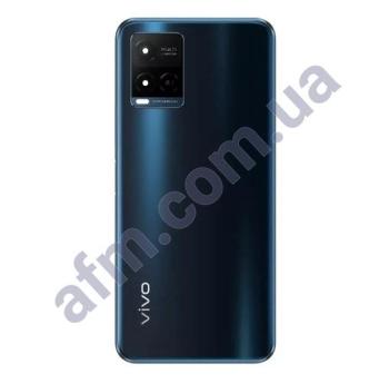 Задня кришка Vivo Y21 2021/ Y21s/ Y21A/ Y21e фіолетова + Скло камери