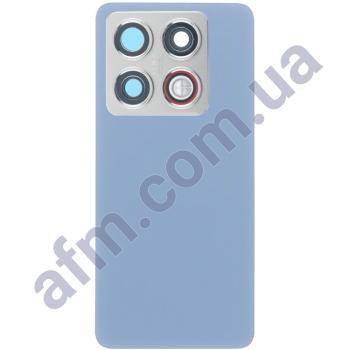 Задняя крышка Xiaomi 14T синяя + стекло камеры
