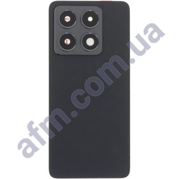 Задняя крышка Xiaomi 14T чёрная + стекло камеры