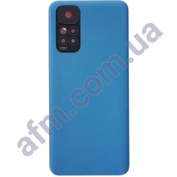 Задняя крышка Xiaomi Redmi Note 11 5G синяя Twilight Blue + стекло камеры!