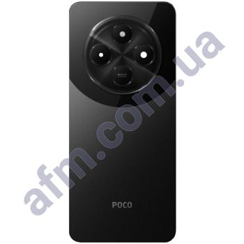Задняя крышка Xiaomi Poco C75 чёрная + стекло камеры