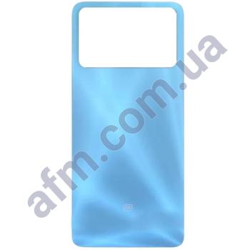 Задняя крышка Xiaomi Poco X4 Pro/ Poco X4 Pro 5G синяя Laser Blue