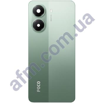 Задняя крышка Xiaomi Poco X7 Pro зелёная + стекло камеры