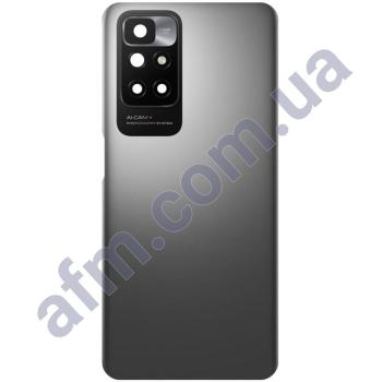 Задняя крышка Xiaomi Redmi 10/ Redmi 10 2022/ Redmi 10 Prime серая Glacier Gray + стекло камеры