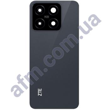 Задняя крышка ZTE Blade A55 чёрная + стекло камеры