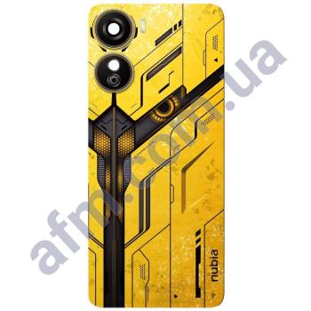 Задняя крышка ZTE Nubia Neo жёлтая + стекло камеры